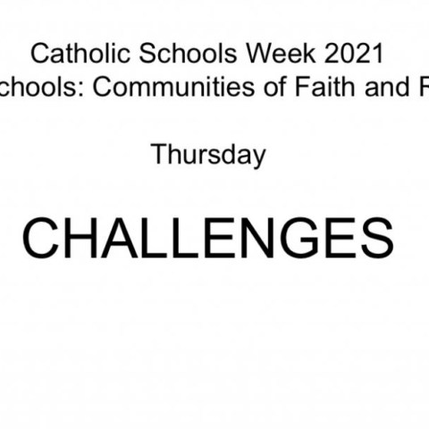 Catholic Schools WeekChallenges
